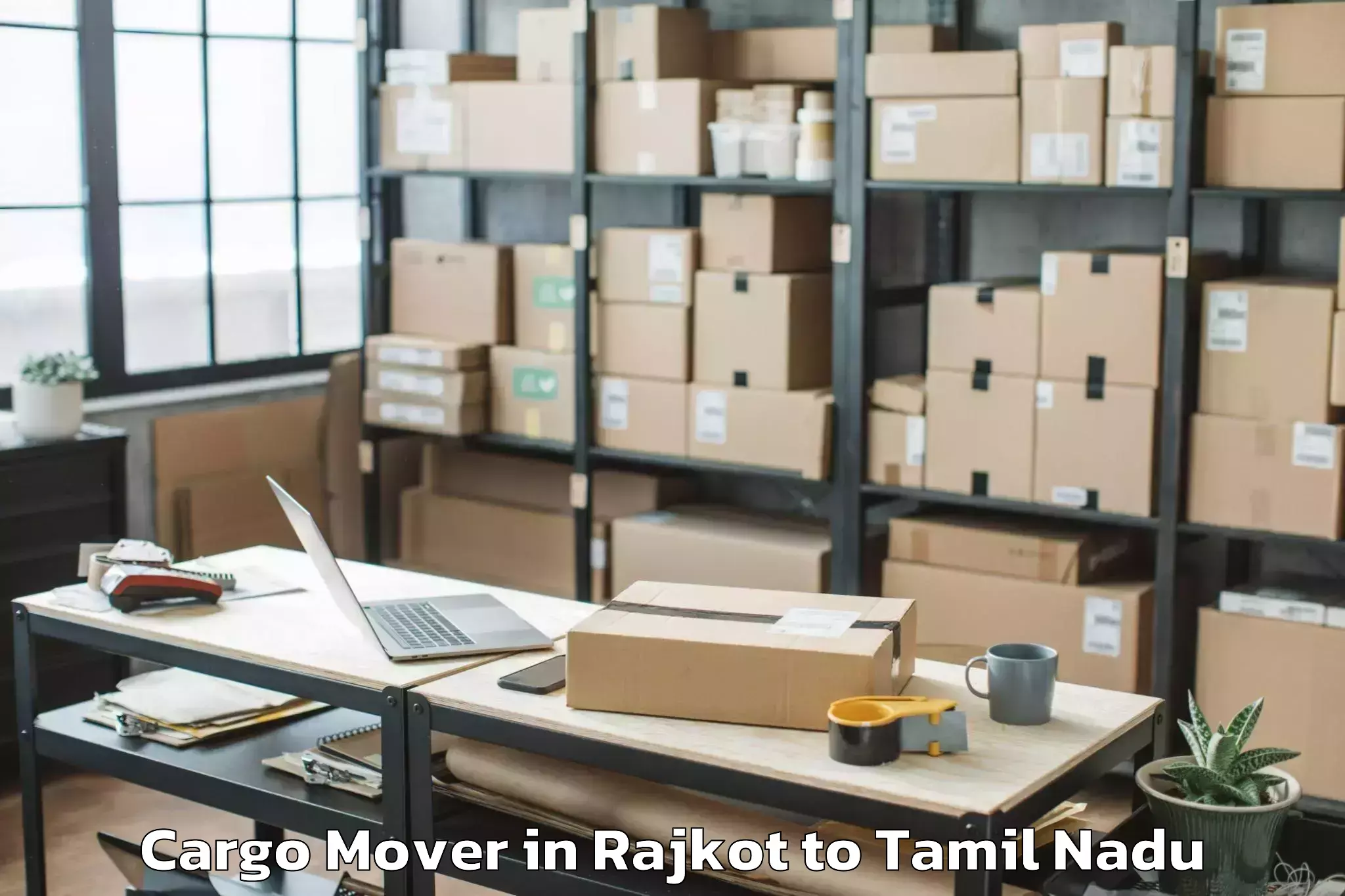 Top Rajkot to Erumaippatti Cargo Mover Available